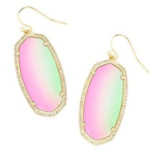 Kendra Scott Dichroic Glass Statement Earrings